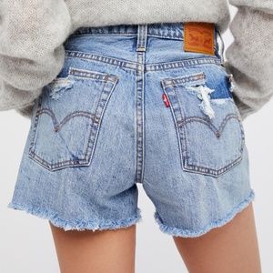 Levi's High-Rise Wedgie Cutoff Shorts